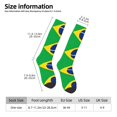 thumbnail image 3 of Women's Knee High Socks Flag Of Brazil Thermal Soft Knee Long Socks, 3 of 7