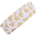 thumbnail image 3 of Motique Accessories 1.5 inch Butterfly Fabric Headband Hair Band- White, 3 of 3