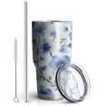 thumbnail image 2 of 30oz Pioneer Flower Tumblers Stainless Steel Tumbler with Lid and Straw,Vacuum Insulated Double Wall Travel Tumbler Cups Mug with Cleaning Brush for Coffee,Tea, 2 of 7