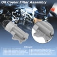 thumbnail image 3 of Carcasa del filtro de aceite del motor Unique Bargains para Mini Cooper 1.6L L4 2010-2015 No.11428643757/11427583111 Enfriador de aceite de transmisión de aleación de aluminio 1 Pc, 3 of 7