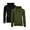 Black & Olive, variant on Galaxy By Harvic Mens Heavyweight Fleece Lined Pullover Hoodie 2 Pack(M-2XL)