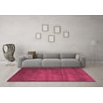 thumbnail image 3 of Ahgly Company Indoor Round Abstract Pink Modern Area Rugs, 7' Round, 3 of 4