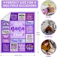 thumbnail image 4 of Nana Gifts, Nana Birthday Gifts, Gifts for Nana Blanket, Nana Gifts from Grandkids, Best Nana Ever Gifts, Nana Christmas Blanket Gifts, Nana Throw Blanket 60"x50" for Grandma, 4 of 6