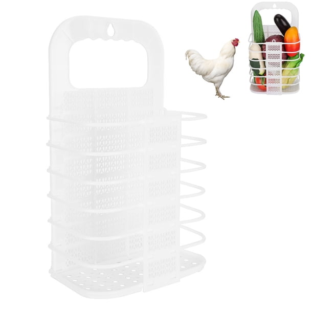 2 Comederos Colgantes Para Gallinas Con Pincho De Acero Inoxidable: Frutas Y Verduras Como Juguete Anti-aburrimiento (Cadena 100 Cm)