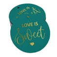thumbnail image 1 of Inkdotpot Pack Of 100 Real Gold Foil Paper Tags Love Is Sweet Wedding Favor Hang Tags, 1 of 6