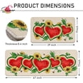 thumbnail image 3 of Hello Summer Watermelon Kitchen Rugs Set of 2, Heart Shaped Melons Sunflower Kitchen Mats Decor, Bee Seasonal Floor Door Mat Home Decorations -17x29 and 17x47 Inch, 3 of 6