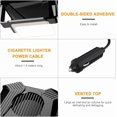 thumbnail image 3 of Samovi Car Heater, Car Heater Fan, Auto Heater Defogger, 12V 150W Portable Car Fans, 360° Rotation, Plug Adjustable Thermostat in Cigarette Lighter, 2 in 1 Heating/Natural Wind Function, 3 of 8