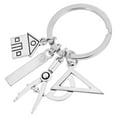 thumbnail image 4 of WHAMVOX Architect Keyring Architectural Engineer Keychain Bag Charm Handbag Accessory, 4 of 8
