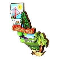 3D California Magnet