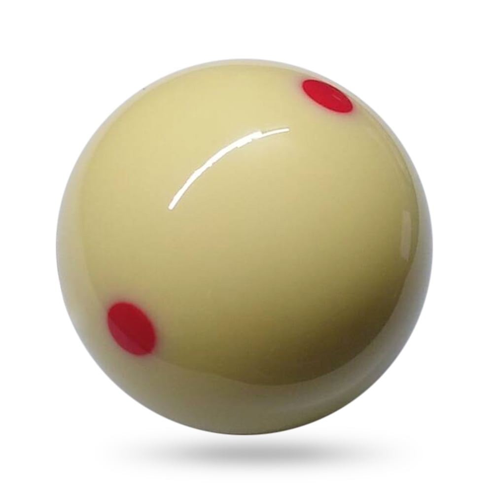 1 Pcs White Cue Ball 572mm Billiard Ball 6 Red Dot Pool Cue Training