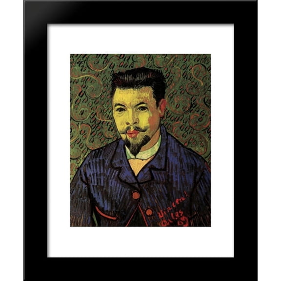 Portrait of Dr. Felix Rey 20x24 Framed Art Print by Vincent van Gogh