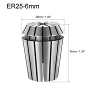 ER-25 Spring Collet 6mm Chuck for CNC Milling Lathe Tool
