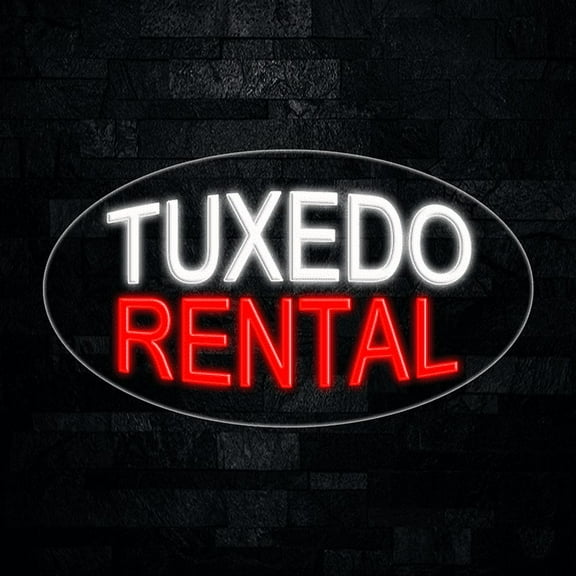 Tuxedo Rental LED Neon Sign 28"L x 16"H #34312