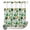 Green Sky Blue, variant on No Hook Shower Curtain, Saint Patrick's Day Shower Curtains for Bathroom with See Through Top Window, Gnomes Hats Boots Clovers Leaves Waterproof & Washable Bath Curtain Narrow 54"x78"
