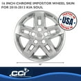 thumbnail image 2 of Coast To Coast IWCIMP346X 5 Split Spoke Chrome Plated 16" Wheel Cover, 2 of 4