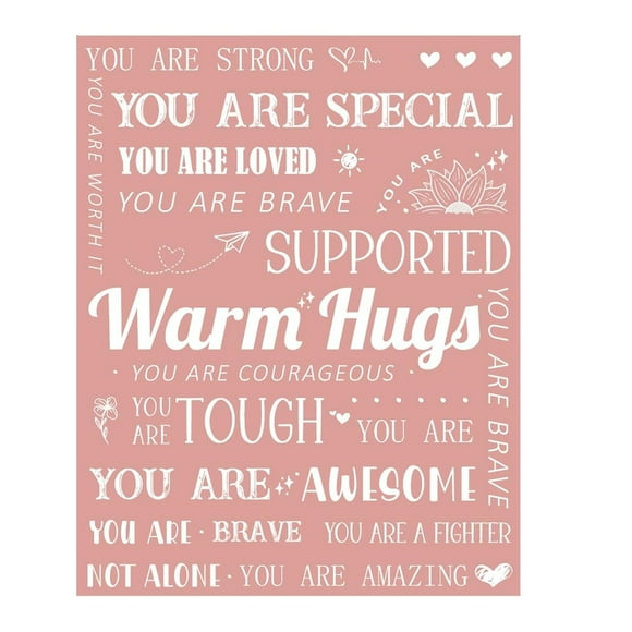 Hearth & Gear Printed Warm Blanket Get Well Blanket Unhealthy For Women Get Well Soon For Mom Sister Friend Coworker Air Conditioning Sleeping Blanket Cute Blankets for Women Full Size Blanket Throws