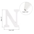 thumbnail image 2 of White Wood Letters 3 Inch, Wood Letters for DIY Party Projects (N), 2 of 5