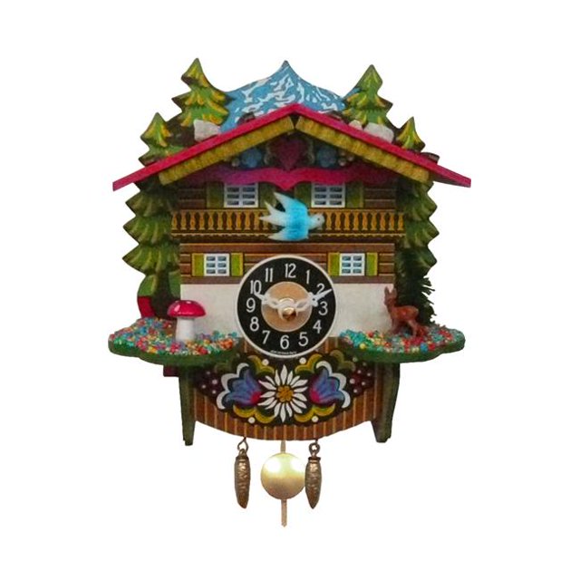 Alexander Taron 0145QP Engstler Battery-operated Clock - Mini Size with Music & Chimes