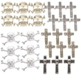 thumbnail image 1 of Miangastore Halloween Skull Nail Charms Assorted Color 30Pcs 1.2X0.7CM, 1 of 8