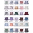 thumbnail image 1 of Falda JK para niña, falda corta a cuadros de otoño para niños, conjunto de falda plisada de otoño para niñas de escuela primaria, 1 of 4