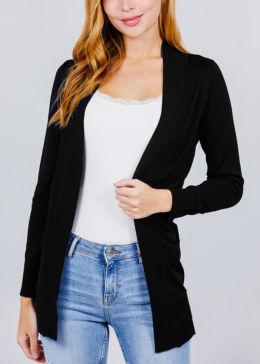 juniors black cardigan