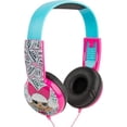 thumbnail image 4 of L.O.L. Surprise! Kids Safe Over The Ear Headphones HP2-03136 | Kids Headphones, Volume Limiter for Developing Ears, 3.5MM Stereo Jack, white/black Recommended for Ages 3-9, 4 of 7
