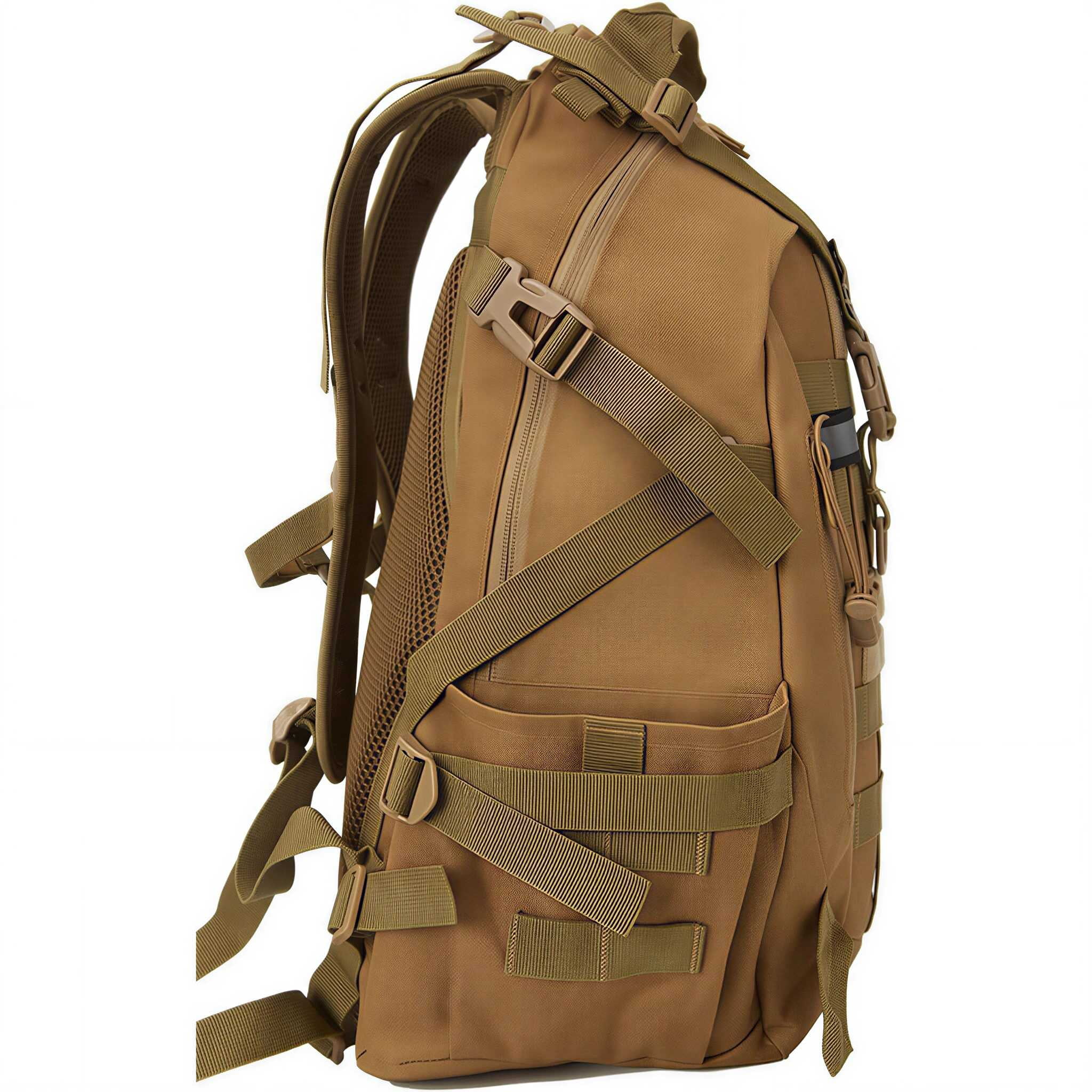QT&QY 35L Molle Hiking Daypack Water Resistant Outdoor Camping Travel Work Backpack for Men Women