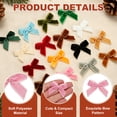 thumbnail image 3 of Uxcell 120 pcs Mini Christmas Velvet Bows, 1.6" Small Tiny Ribbon Bow Vintage Twist Tie Bowknot for Christmas Tree Ornaments Wreath Garland DIY Crafts Gift Wrapping Decor, Light Pink, 3 of 6