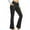 Black, variant on RYDCOT Cross-Waist Flared Yoga Pants - Women's Leggings High Waisted Yoga Trousers Workout Exercise Capris For Casual Summer Pants
