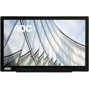 AOC 16" IPS Panel Full HD 1920x1080 220 cd/m2 Brightness USB Type-C Powered Portable LED Monitor w/ Case I1601FWUX - PRO