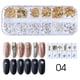 thumbnail image 4 of Soidarity Mujeres Nail Art Studs Niñas Manicura Artesanía Decoración Salón de moda Uña Belleza Decorativa 12 Rejillas Metal con caja Juegos de manicura tipo 4 Soidarity CE014324-04, 4 of 6