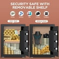 thumbnail image 4 of SYSENFO 4.5 Cuft Large Safe Box, Digital Keypad Home Security Safe With Fireproof Waterproof Bag & Adjustable Shelf, 4 of 10