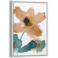 thumbnail image 2 of wall26 Framed Canvas Wall Art Large Orange and Green Flowers Floral Plants Watercolor Abstract Contemporary Expressive for Living Room, Bedroom, Office - 24x36 inches, 2 of 4