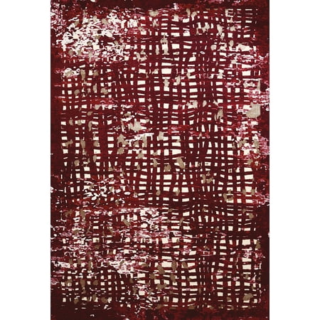 Contemporary Indoor Spotlight - United Weavers Christopher Knight's Mirage Spotlight Garnet Mat Rug 2'7'' X 3'11''