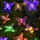 thumbnail image 1 of Luces de hadas de libélula alimentadas por energía Solar, guirnalda de luces decorativas de mariposa para jardín, luces de Navidad para exteriores, 10, 20, 40led, 1 of 4