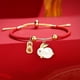 thumbnail image 2 of Pulsera de Año Nuevo del Conejo, hilo rojo, pulsera ajustable con animales del zodíaco chino, 2 of 7