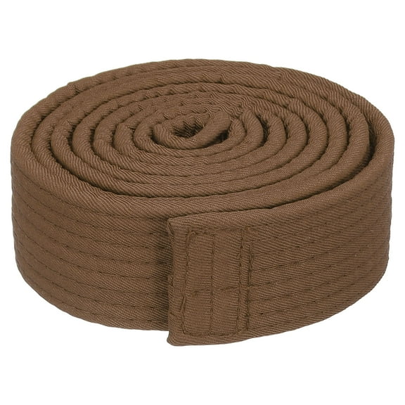 Judo Colored Ranking Belt 1.5"x5.2Ft 1.6m, Polyester Martial Arts Judo Karate Belt, Brown