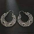 thumbnail image 4 of K-KED Fashion Hollow Out 925 Silver Hoop Earrings for Women Wedding Party Jewelry-Silver, 4 of 6