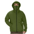 thumbnail image 2 of WAENQINLA Men's Winter Jacket with Mask Full Zip Sweatshirt Hoodie Double Hat Hooded Sweatshirt Outdoor Windproof Jogging Jackets with Pockets, 2 of 9