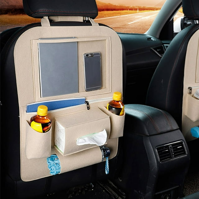 Meitianfacai Car Trunk Organizer Storage Bag, Multi-use Car Backseat Hanging Organizer for Univeal Car Storage Bag Foldable with Tissue Organizer, Space Saving Expert
