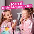thumbnail image 2 of Kit de maquillaje ULOVEME Kids Real Makeup para niñas con unicornio, 2 of 7