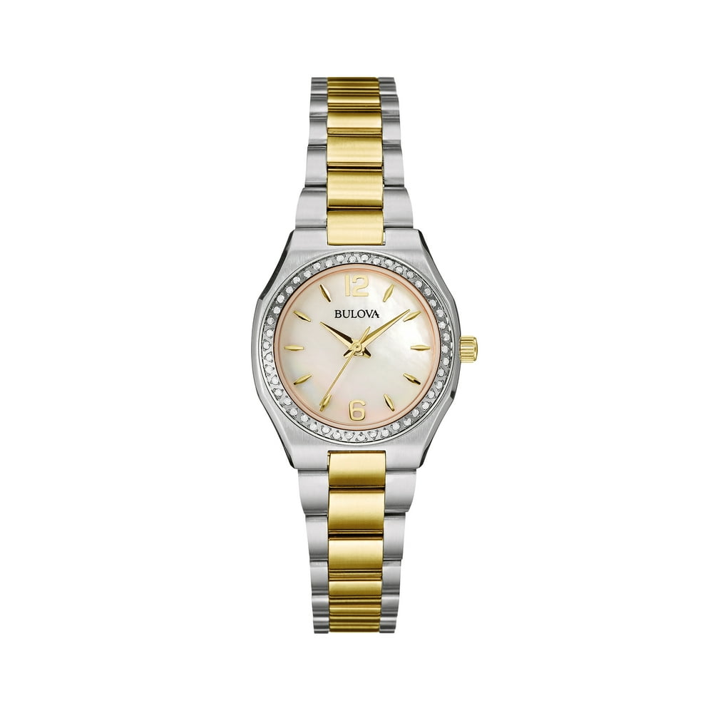 Bulova - Bulova Factory Refurbished Women's Diamond Accent Watch with ...
