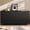 Black, variant on ZBOM 63 Inch Large Recessed Sideboard, Modern Buffet Table Coffee Bar Bar Storage Cabinet with 4 Doors for Dining Room, Living Room, Kitchen - Black