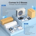 thumbnail image 6 of HOMCOM 18000 BTU Mini Split Air Conditioner, 19 SEER2 230V Inverter AC Unit Cools up to 1250 Sq.Ft, Complete Installation Kit, 6 of 9