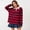 Wine, variant on Women Long Sleeve Striped Polo Shirt Oversized Collar Y2k Pullover T Shirt Casual Loose Streetwear Rugby Sweatshirt, S