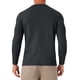 thumbnail image 3 of SUÉTER DE PULLOVER DE PUNTO DE COLOR SÓLIDO DE MANGA LARGA PARA HOMBRE V-CUELLO M NEGRO GRIS, 3 of 6
