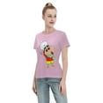 thumbnail image 4 of T-Shirt Basique à Manches Courtes pour Femmes Craie de Cire Shin Chan, 4 of 6