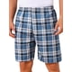 thumbnail image 1 of Pantalones cortos de pijama de cuadros casuales de verano para hombres con cintura elástica Inspire Chic 34 Azul Negro, 1 of 6