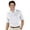 White/Camel, variant on Monterey Club Men's Pennant Stripe Texture Golf Polo Shirt #1638