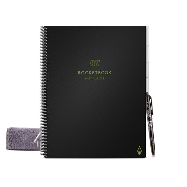 Rocketbook MultiSubject Smart Reusable Notebook, Lined, 70 Pages, 8.5